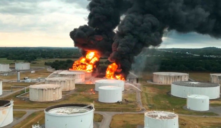 Lightning Sparks Tank Fire at Glenpool Pipeline Hub, Forces Evacuations