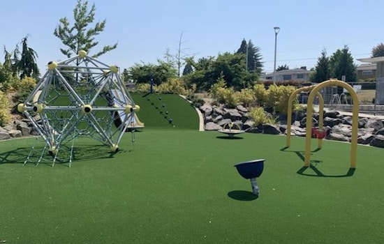 Luuwit View Park Playground Reopens Monday With New Turf, Rope Climb