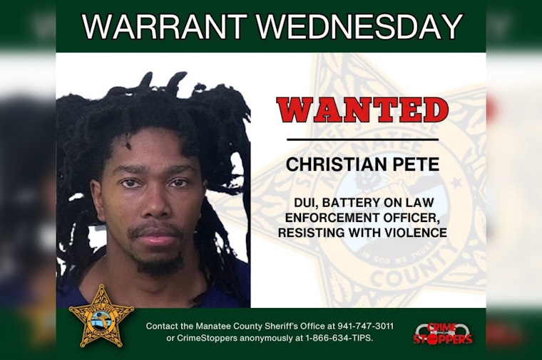 Manatee County Sheriff Seeks Fugitive Christian Pete
