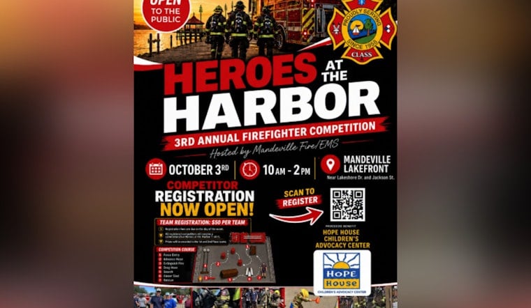 Mandeville Firefighters Set Lakefront Showdown to Fund Child Abuse Center