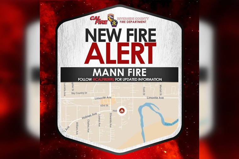 Mann Fire Erupts in Jurupa Valley as Crews Battle 10-Acre Blaze in Heavy Fuels