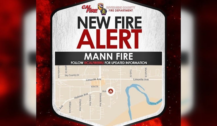 Mann Fire Erupts in Jurupa Valley as Crews Battle 10-Acre Blaze in Heavy Fuels