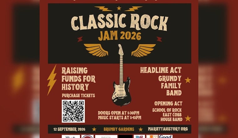 Marietta History Center Brings Classic Rock Jam Back to Brumby Hall Gardens