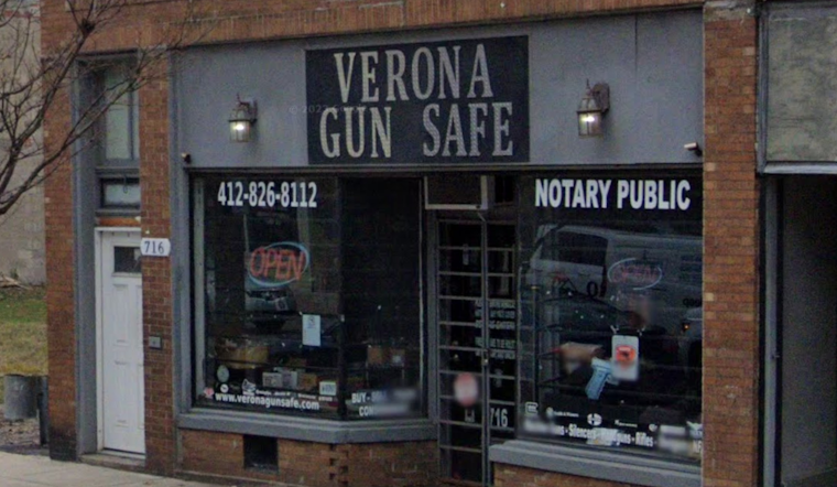 Masked Duo Smash Verona Gun Shop Window, Flee Toward Oakmont Empty-Handed