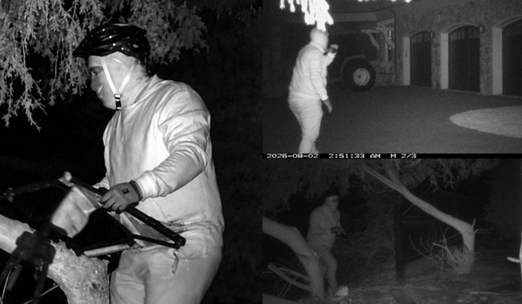 Masked Man in Helmet Hauls Hunting Chair in Bizarre 3 A.M. Visit to Weston Home