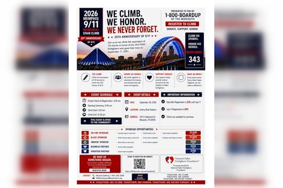 Memphis Debuts 9/11 Stair Climb Honoring 343 Fallen FDNY Firefighters