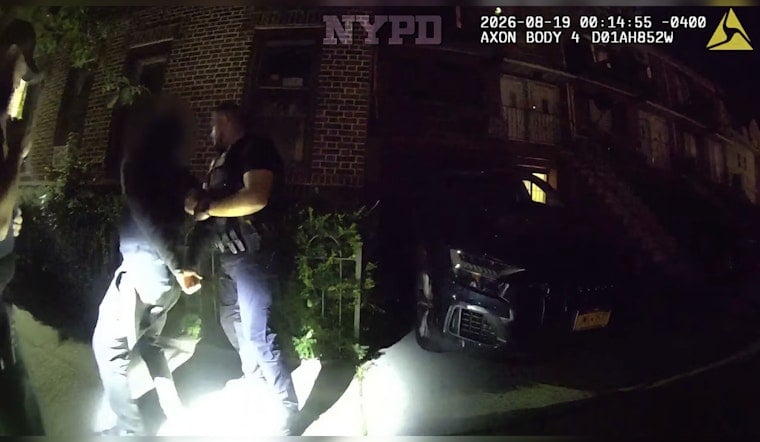 Midwood Robbery Bodycam Shows Gun Pulled From Suspect's Backpack