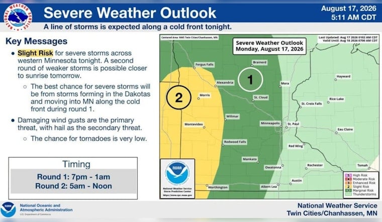 Minneapolis Basks in Sun Before Late‑Night Monday Storms Crash the Party