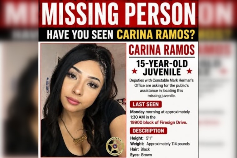 Atascocita Teen, 15, Missing Since Sunday — Deputies Believe She's 55 Miles Away in Hempstead