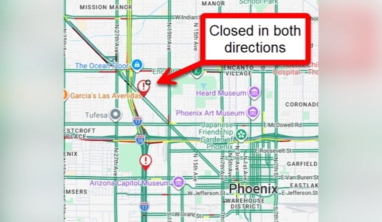 Motorcyclist Critically Hurt as Crash Shuts Down US 60 Near Encanto in Phoenix