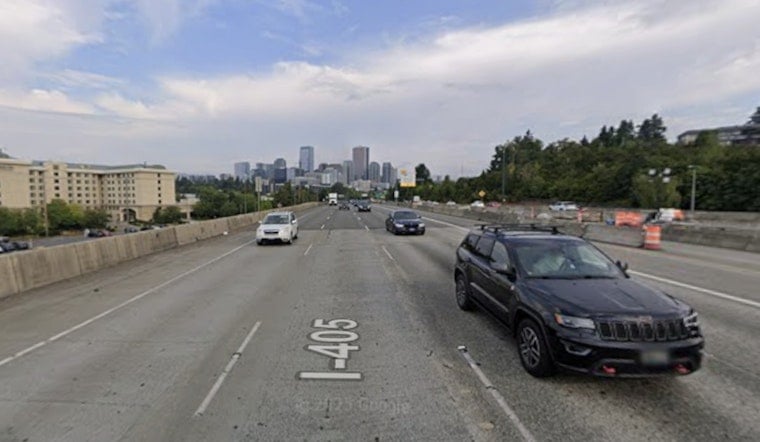 Multi-Car Crash Blocks I-405 Toll Lanes Near Bellevue, Injures Drivers