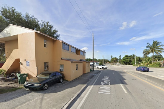 Mustang Convertible Blasts Hole in Opa-Locka Building, One Hospitalized