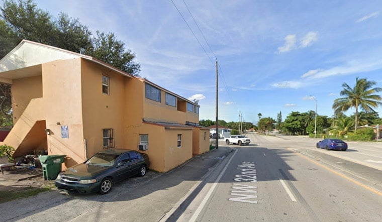 Mustang Convertible Blasts Hole in Opa-Locka Building, One Hospitalized