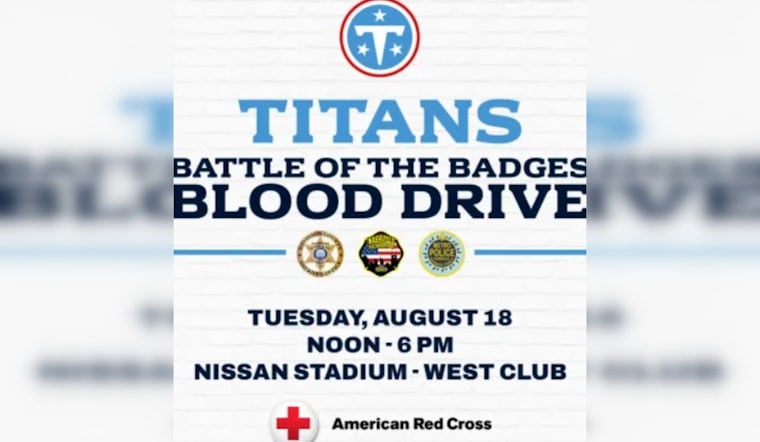 Nashville Cops, Deputies, Firefighters Battle for Blood Donors as Crisis Bites