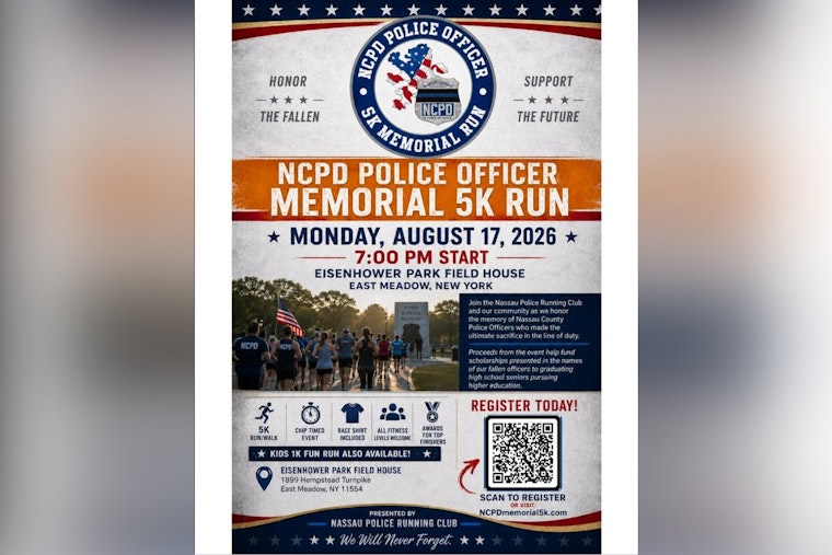 Nassau County Cops Lace Up in East Meadow 5K to Honor Fallen, Fund Scholarships