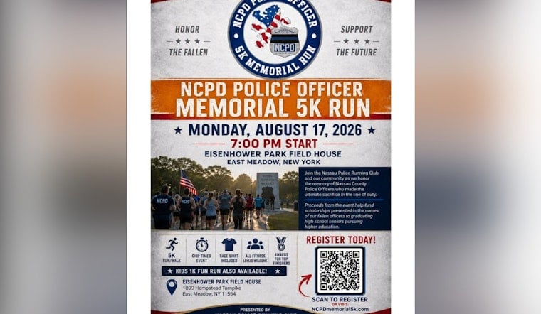 Nassau County Cops Lace Up in East Meadow 5K to Honor Fallen, Fund Scholarships