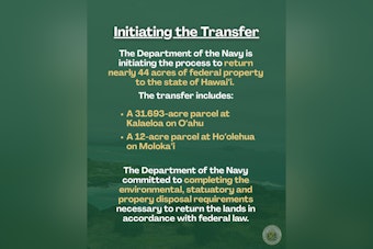 Navy to Return 44 Acres on Oʻahu, Molokaʻi to Hawaiʻi State Control