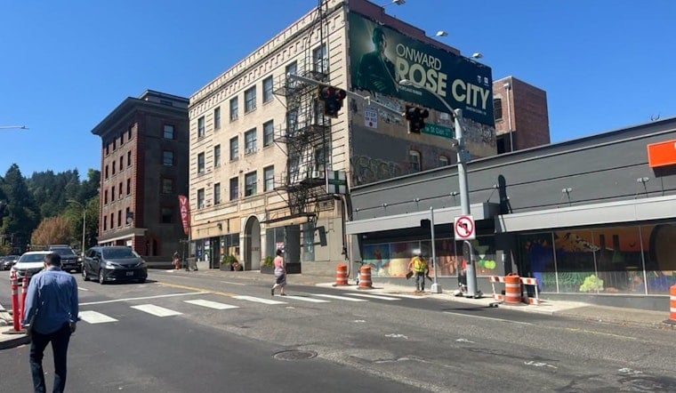 New Burnside Pedestrian Beacon Closes 1,000-Foot Gap, But Repaving Sparks Speed Fears