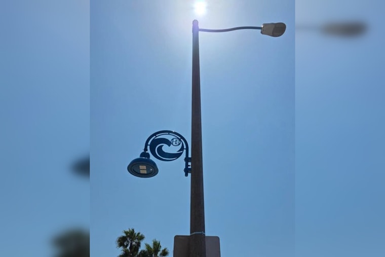 New Light Poles Along PCH Link Huntington Beach Hotels to Downtown