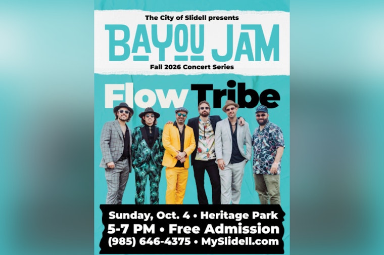 New Orleans Funk Band Flow Tribe Kicks Off Slidell's Bayou Jam This October