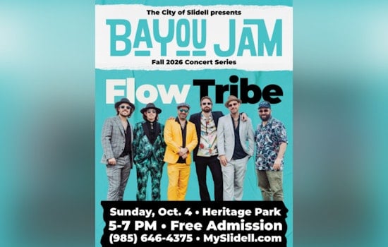 New Orleans Funk Band Flow Tribe Kicks Off Slidell's Bayou Jam This October