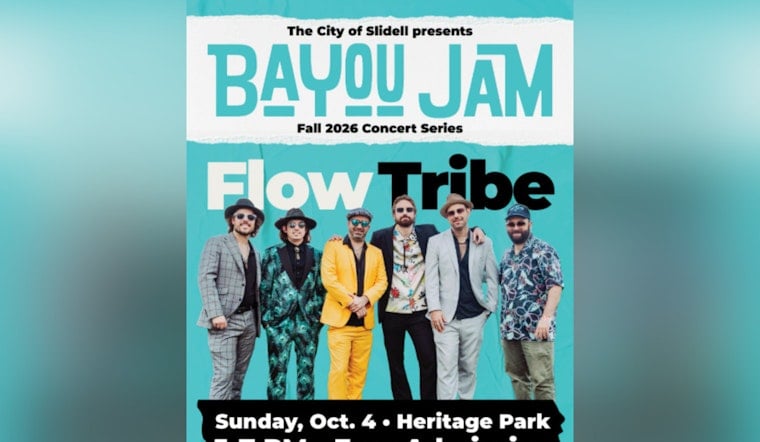 New Orleans Funk Band Flow Tribe Kicks Off Slidell's Bayou Jam This October