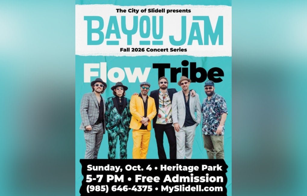 New Orleans Funk Band Flow Tribe Kicks Off Slidell's Bayou Jam This October
