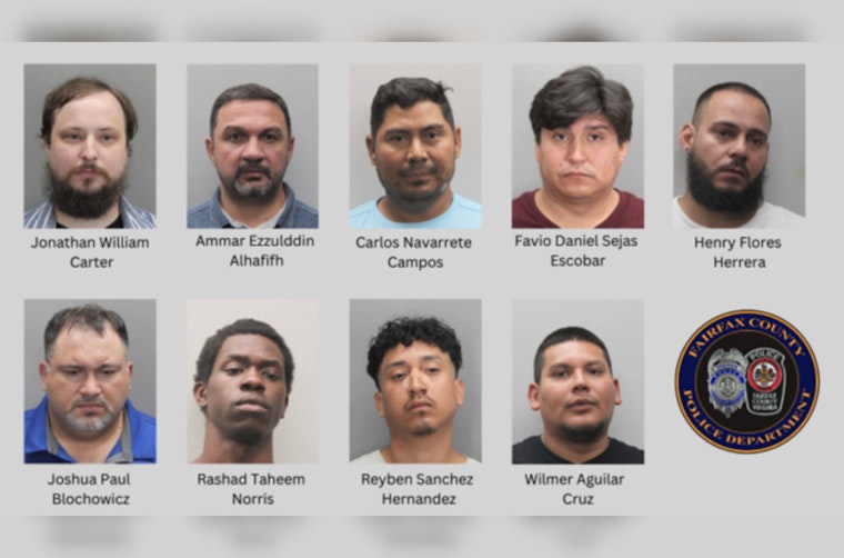 Nine Men Caught in Fairfax County Sting After Chasing Kids Online, Police Say