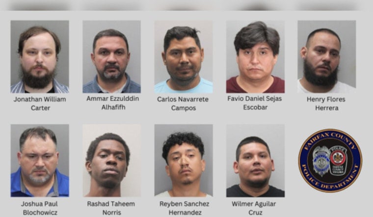 Nine Men Caught in Fairfax County Sting After Chasing Kids Online, Police Say
