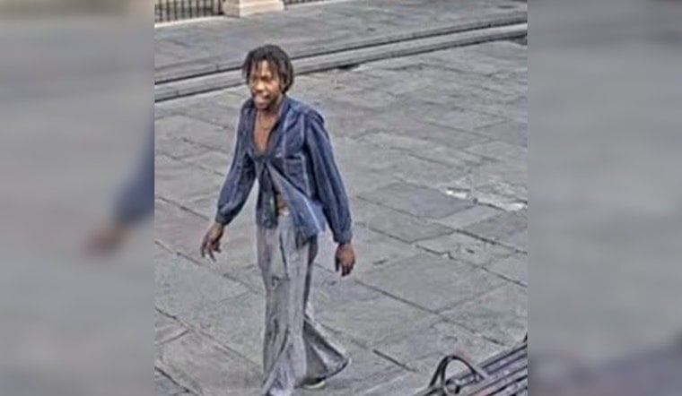 NOPD Hunts Suspect Who Doused Jackson Square Landmark in Paint