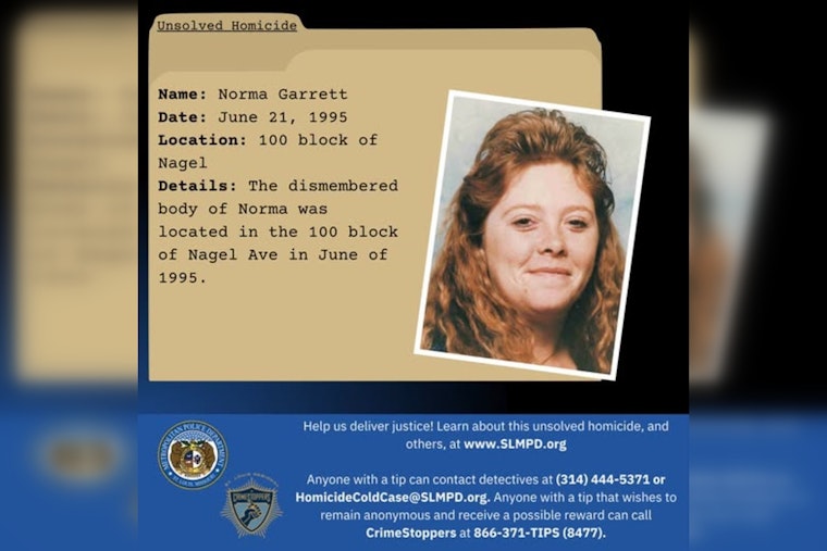 31 Years After Dismemberment, St. Louis Police Still Seek Norma Garrett's Killer