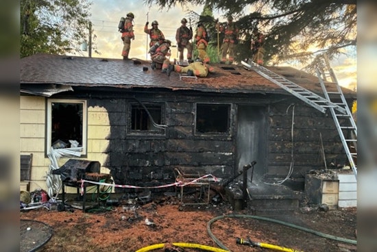 North Portland Firefighter Burns Ear as Window Blast Sparks Flashover