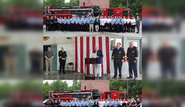 Oak Ridge Fire Department Earns Rare ISO Class 1 Rating, Joins Nation's Top 1.5%