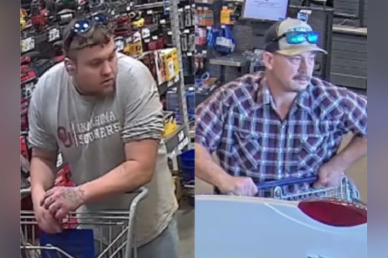 OKC Police Hunt Two Suspects Caught on Camera at I-240 Lowe's