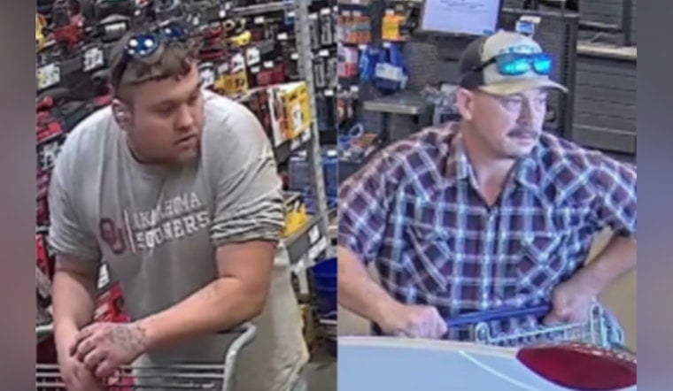 OKC Police Hunt Two Suspects Caught on Camera at I-240 Lowe's
