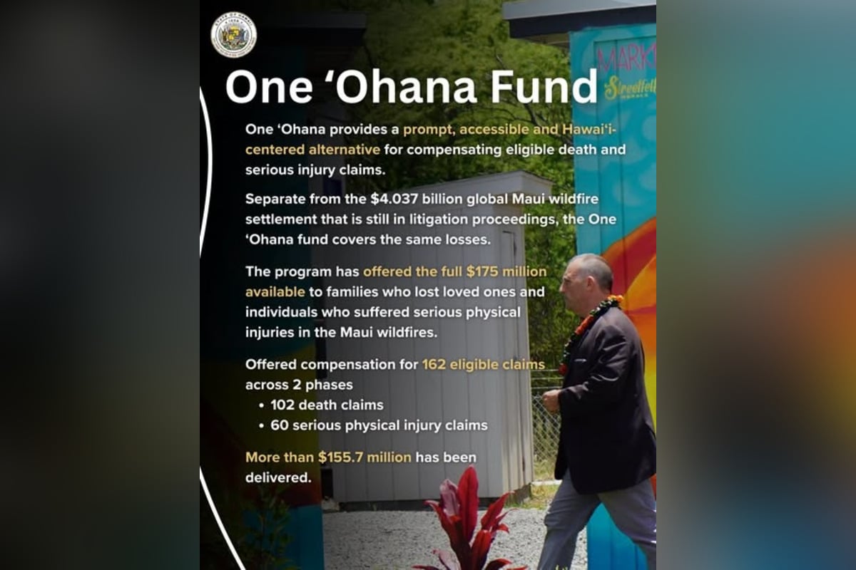 One ʻOhana Fund Hits Full $175 Million for Maui Fire Victims' Families