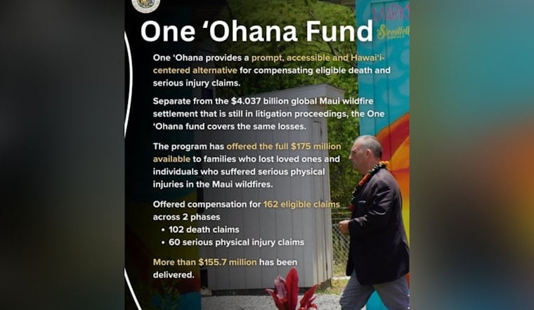 One ʻOhana Fund Hits Full $175 Million for Maui Fire Victims' Families