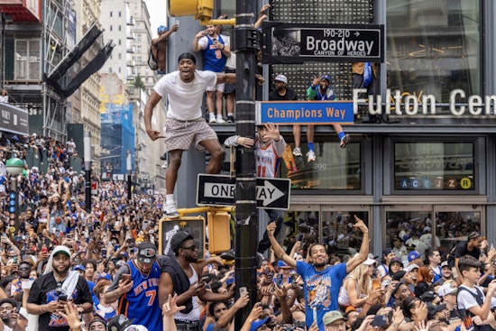 One Knicks Champions Way Sign Sells for $35,531, City Keeps 29 Off Market