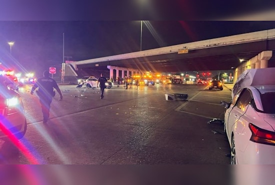 Overnight Chase On North Sam Houston Parkway Ends In Crash, Felony Charges