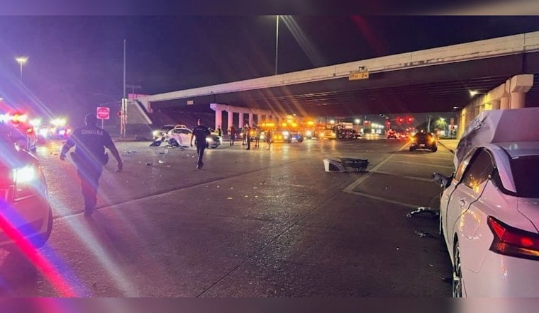 Overnight Chase On North Sam Houston Parkway Ends In Crash, Felony Charges