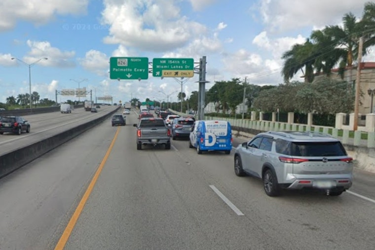 Palmetto Expressway Rollover Near Miami Lakes Sends Driver Airlifted To Trauma Center