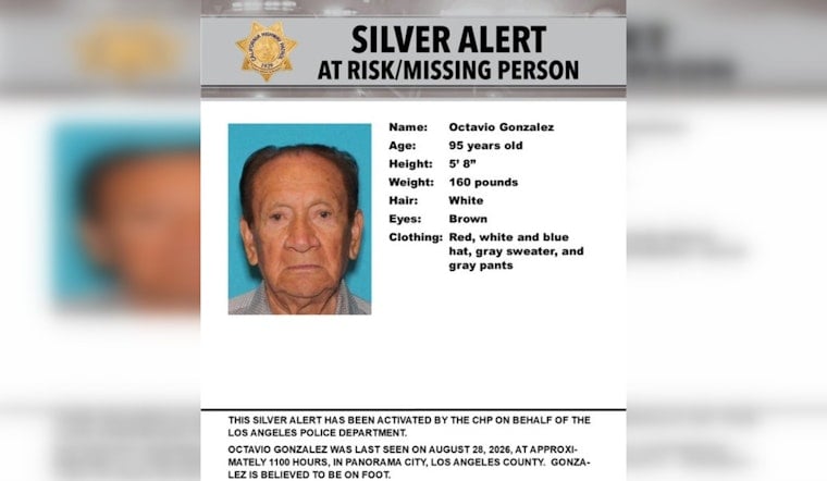 Panorama City Silver Alert Seeks 95-Year-Old Octavio Gonzalez, Missing on Foot