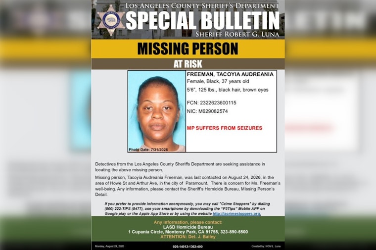 Paramount Woman, 37, With Seizure Disorder Vanishes, Deputies Ask Public for Help