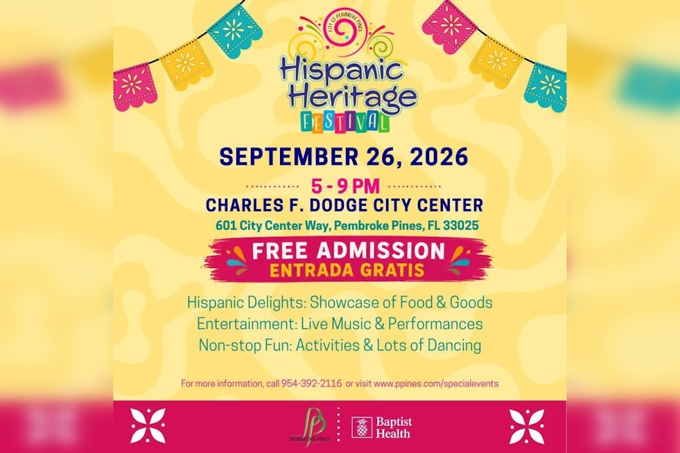 Pembroke Pines Adds More Vendors to Free Hispanic Heritage Festival Sept. 26