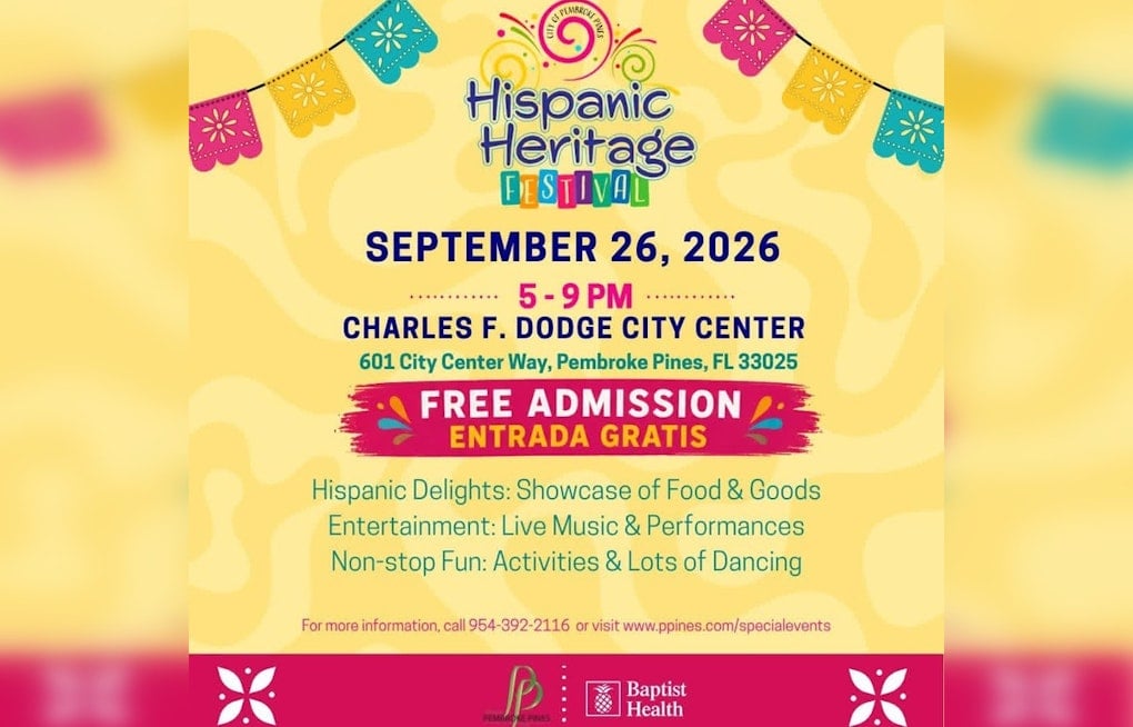 Pembroke Pines Adds More Vendors to Free Hispanic Heritage Festival Sept. 26