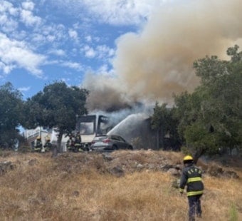 Penngrove House Fire Displaces Family, 60 Firefighters Halt Wildland Spread