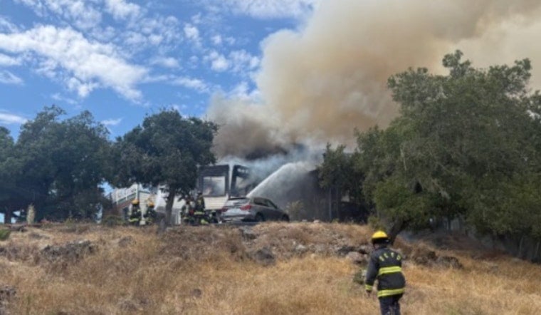 Penngrove House Fire Displaces Family, 60 Firefighters Halt Wildland Spread