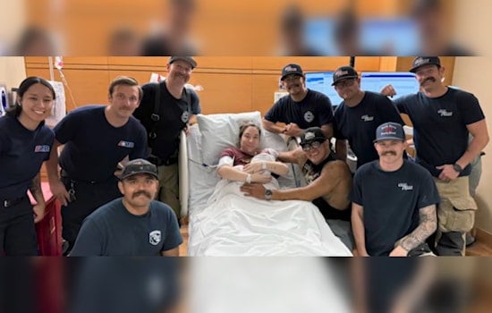 Perris Firefighters Reunite With Baby Lily, Delivered in Under 10 Minutes