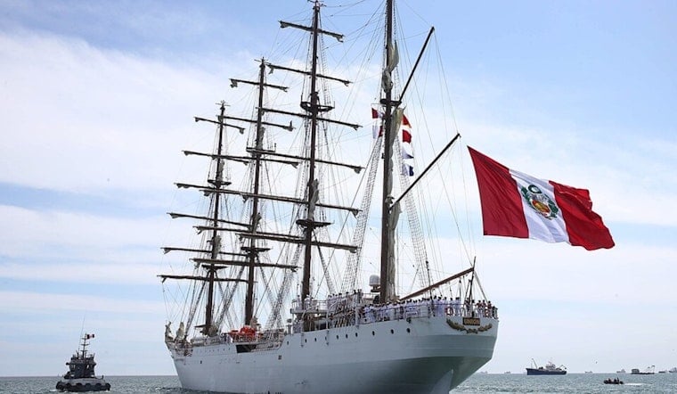 Peru's Largest Sailing Ship Docks in Downtown Miami, Offers Free Tours All Week