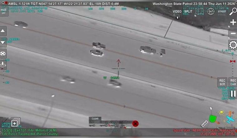 Pierce County Driver Hits 103 MPH, Flees on Rims Into King County
